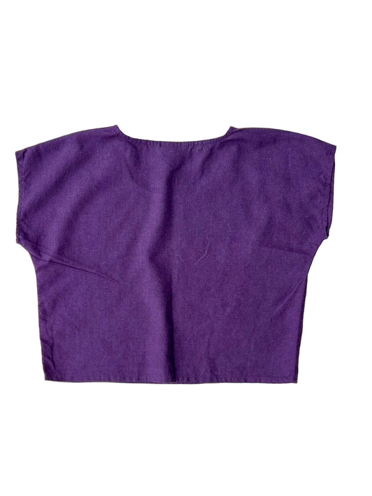 Sage Top in Plum Hemp
