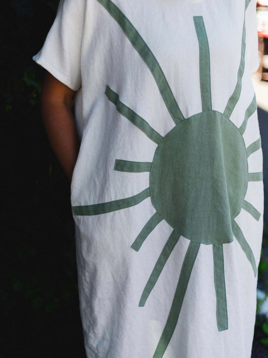 Sun Flower Kaftan Dress
