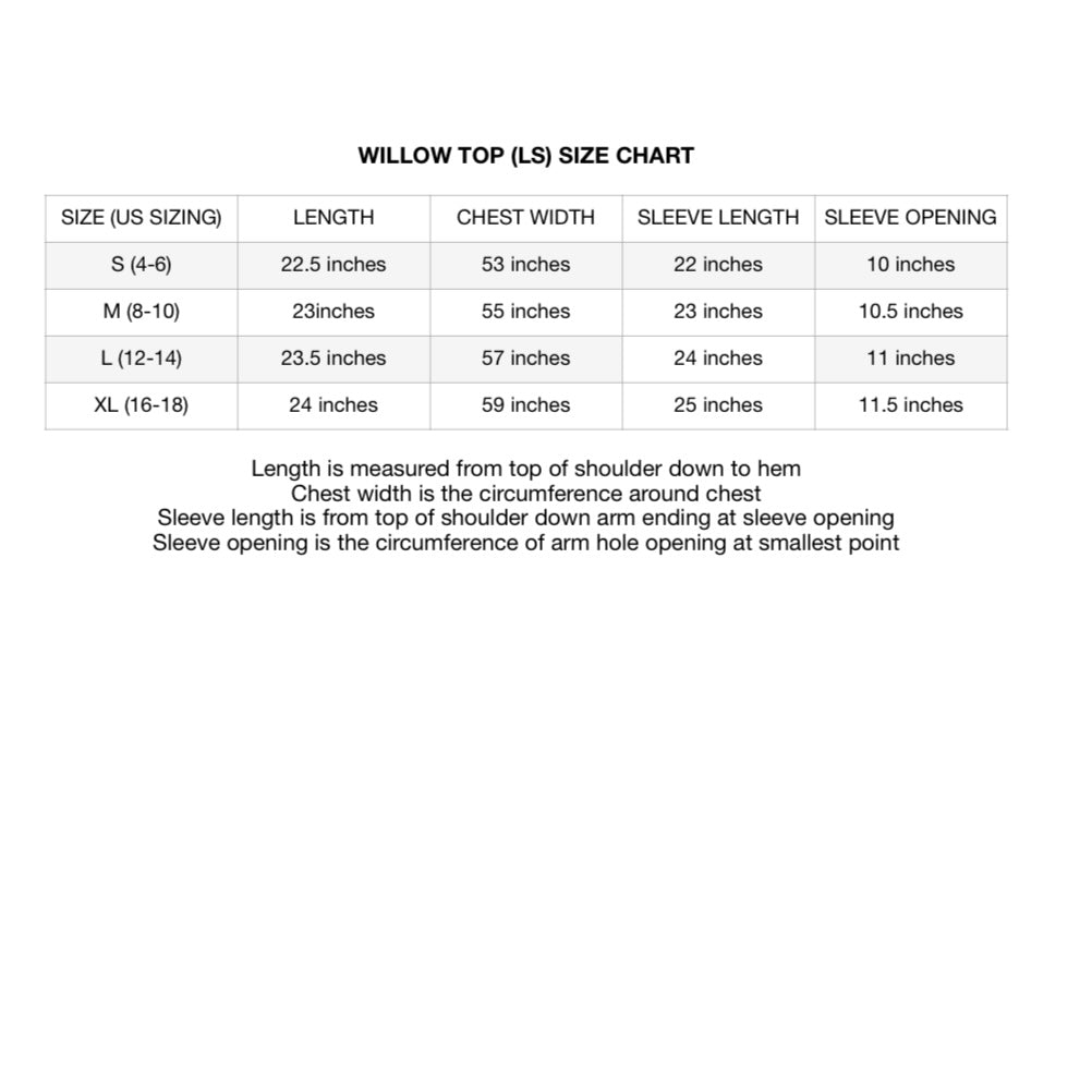 Willow Top (long sleeve)