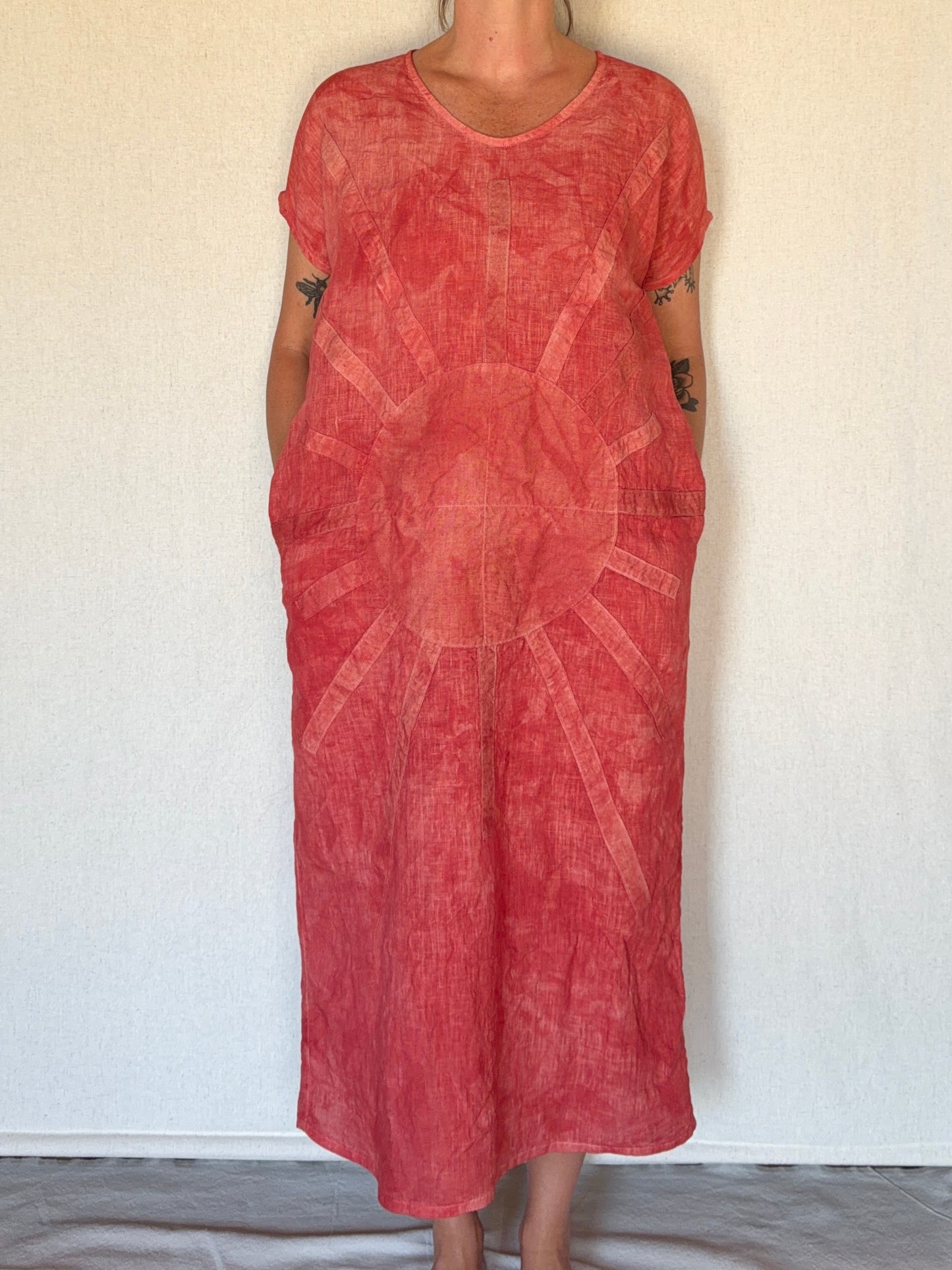 Sun Flower Kaftan Dress