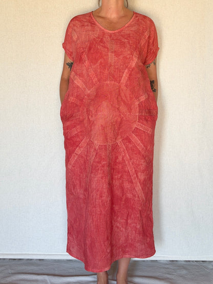 Sun Flower Kaftan Dress