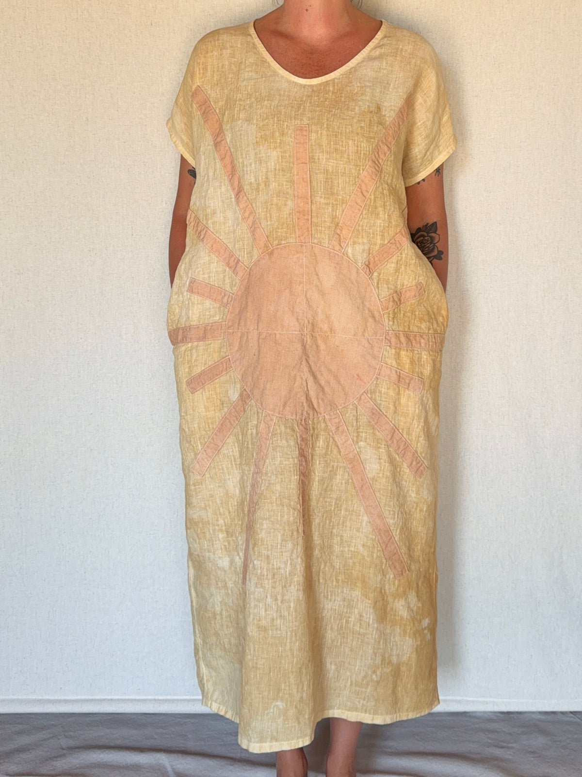 Sun Flower Kaftan Dress