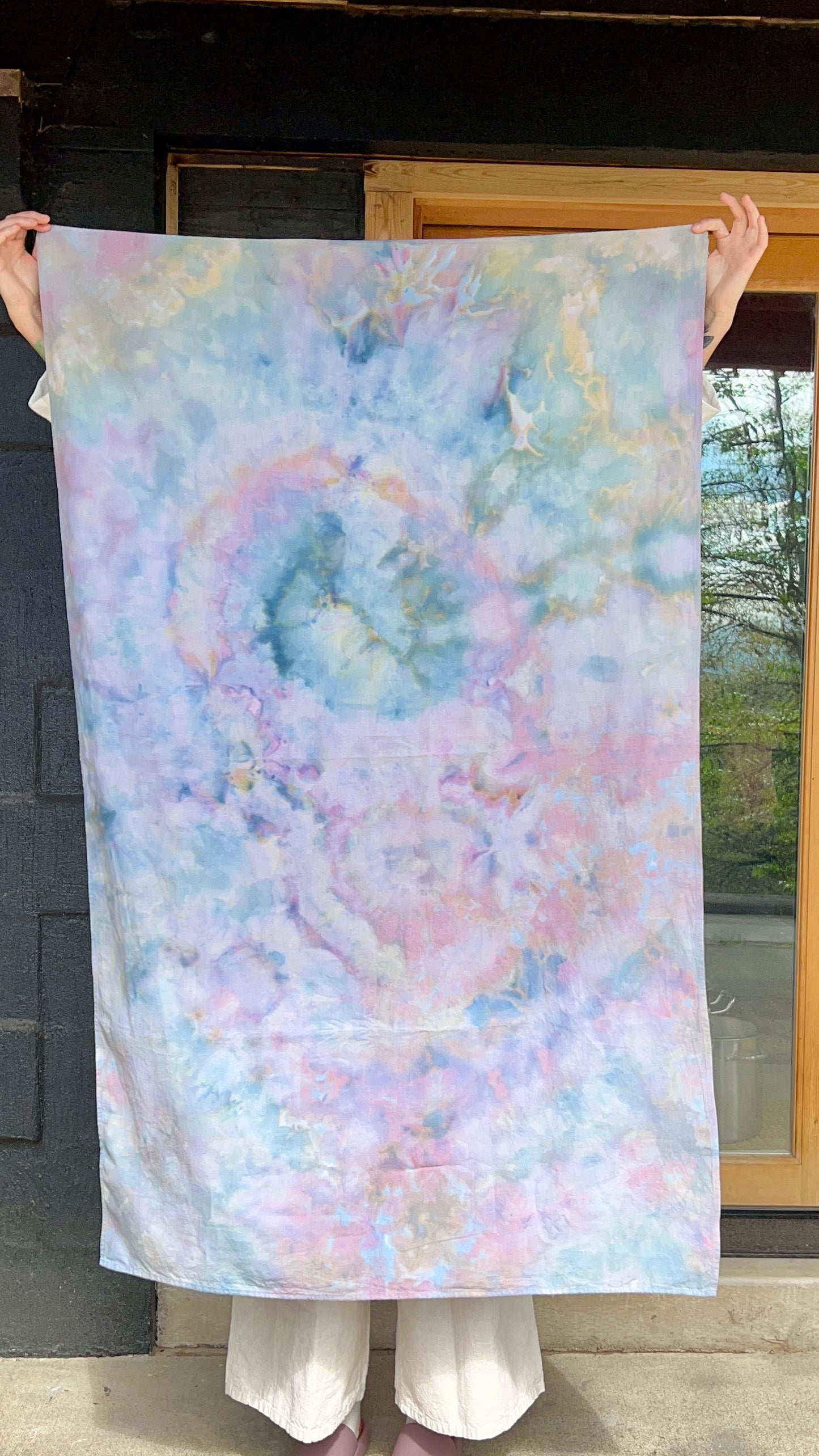 Oversized Scarf in Ice Dye