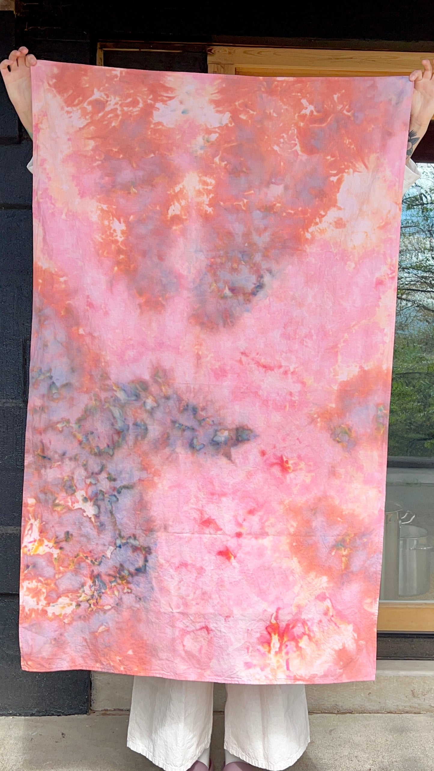 Oversized Scarf in Ice Dye