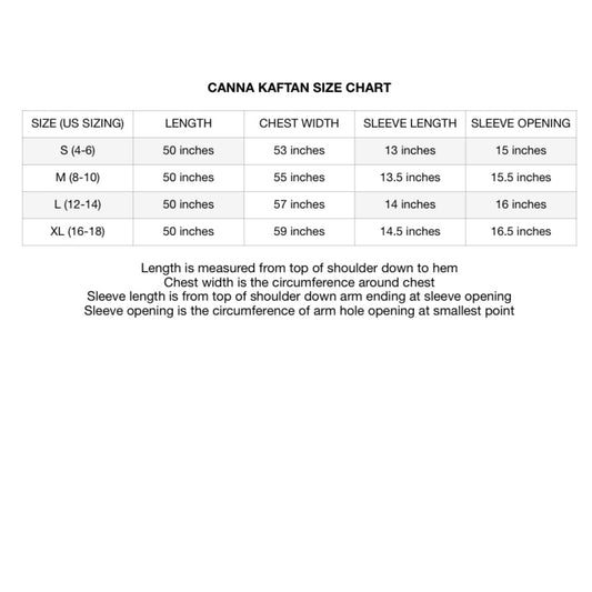 Canna Kaftan in Sunburst