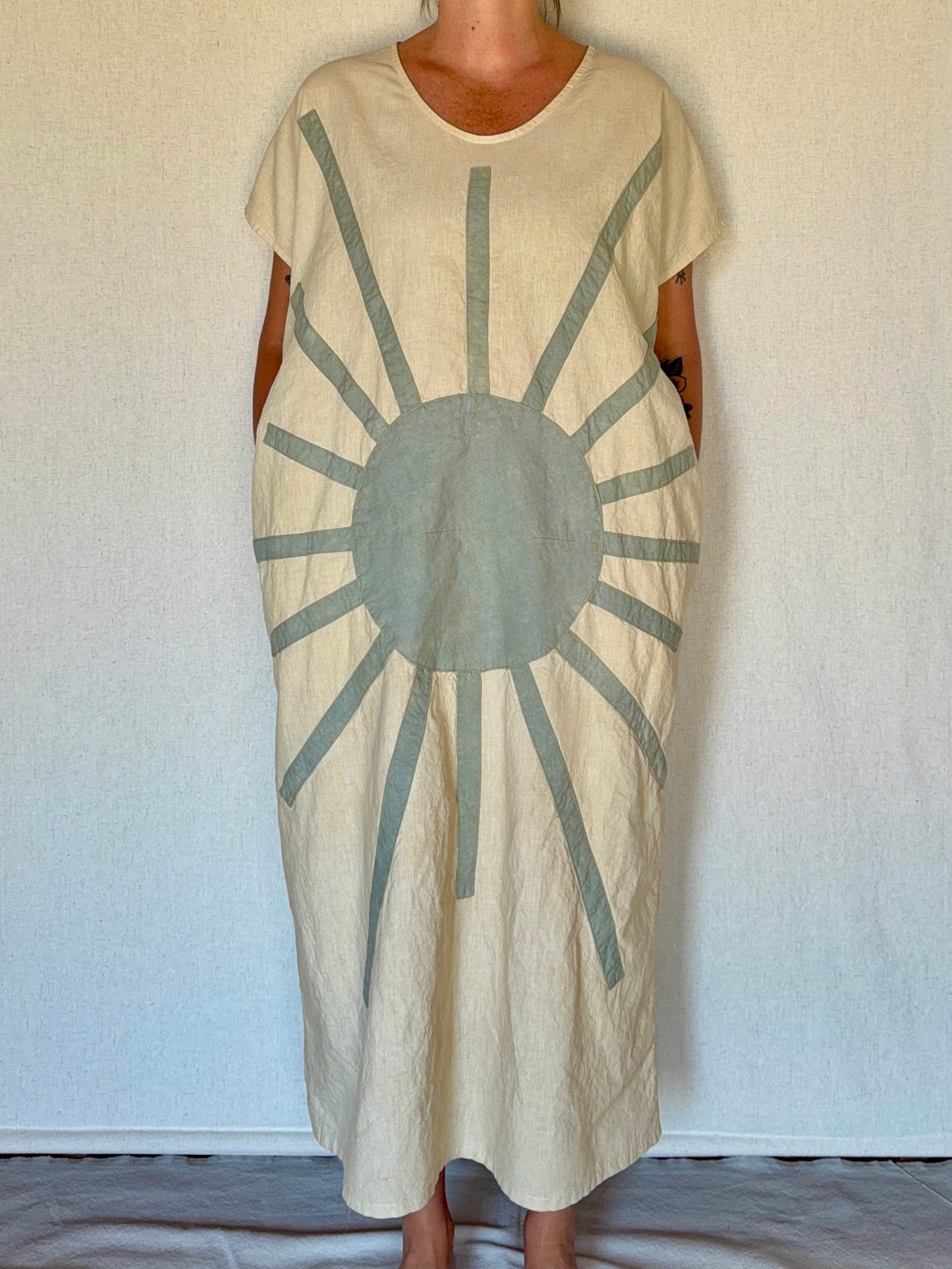 Sun Flower Kaftan Dress