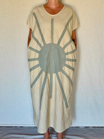 Sun Flower Kaftan Dress