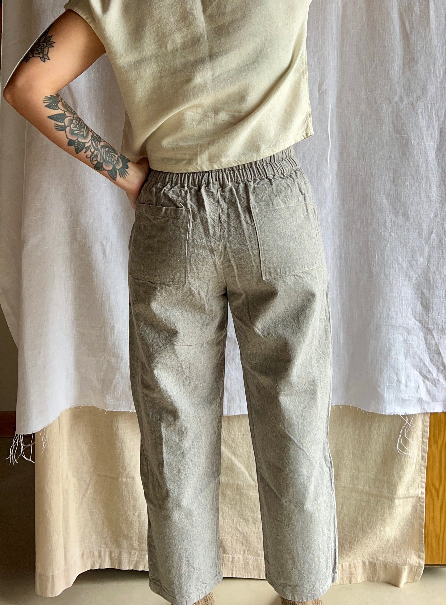 Yucca Pants in Textured Hemp