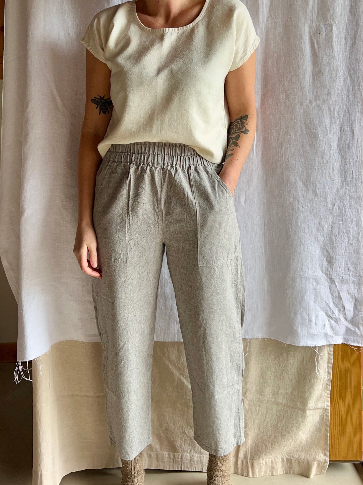 Yucca Pants in Textured Hemp