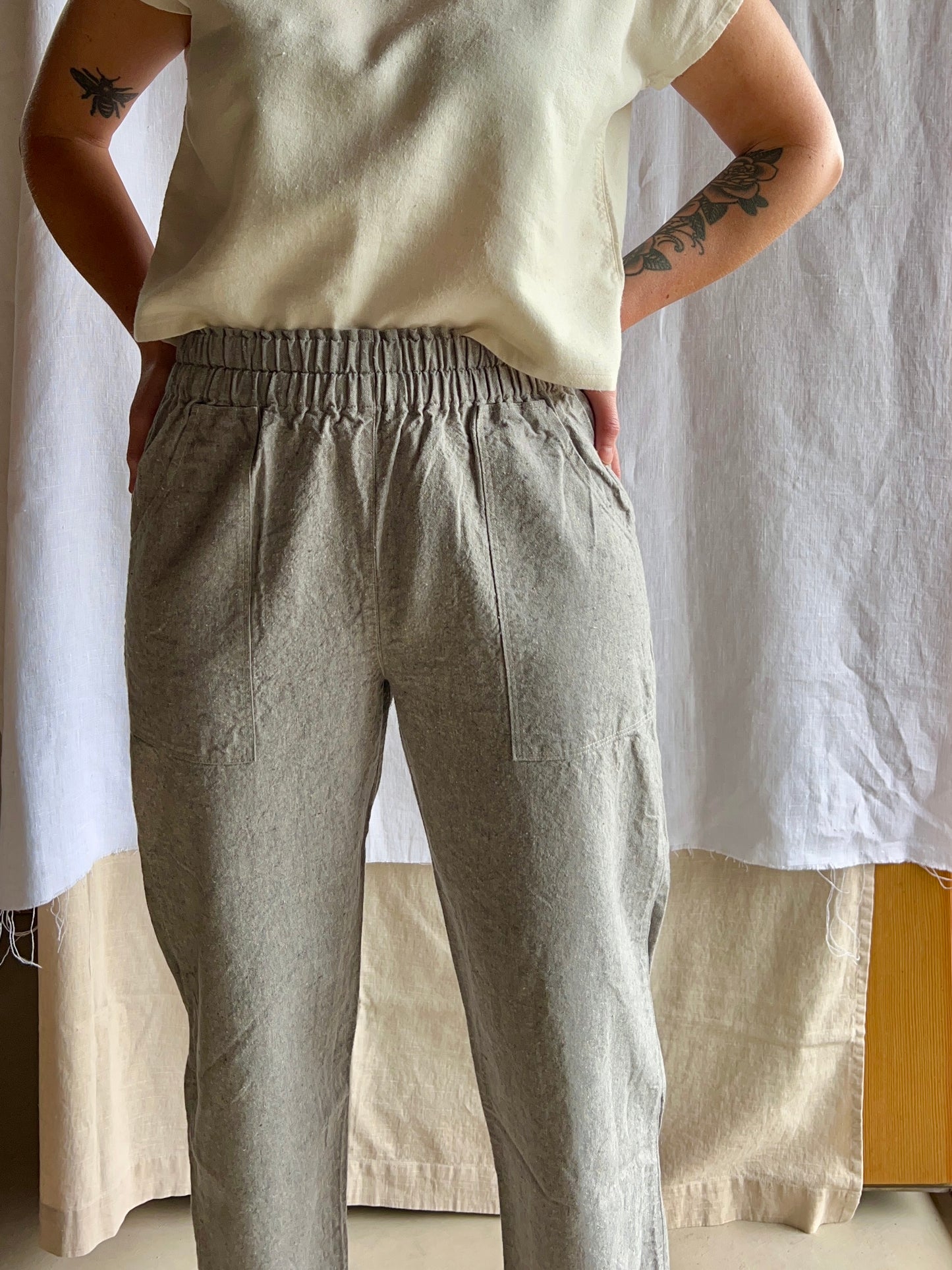 Yucca Pants in Textured Hemp