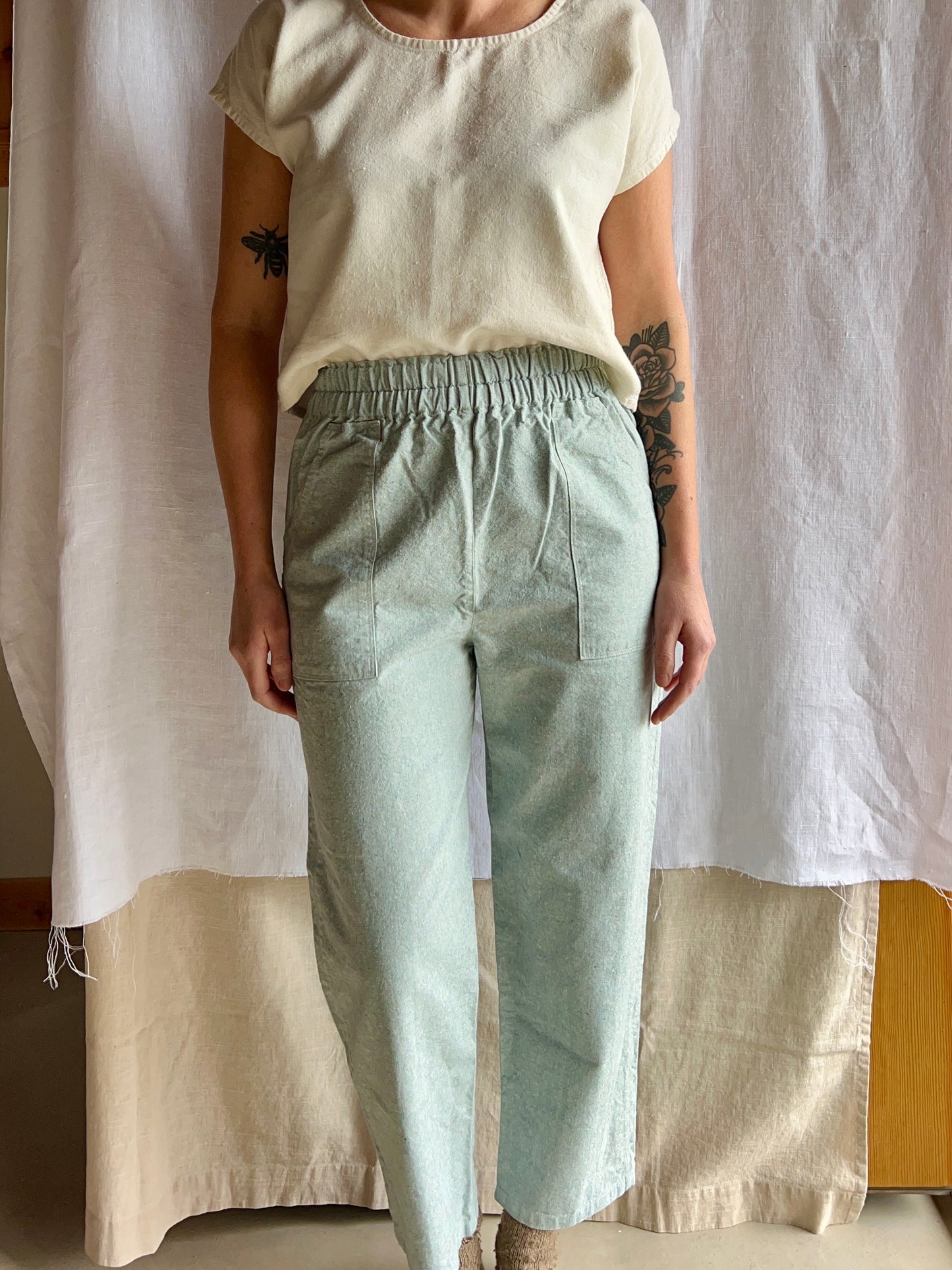 Yucca Pants in Textured Hemp