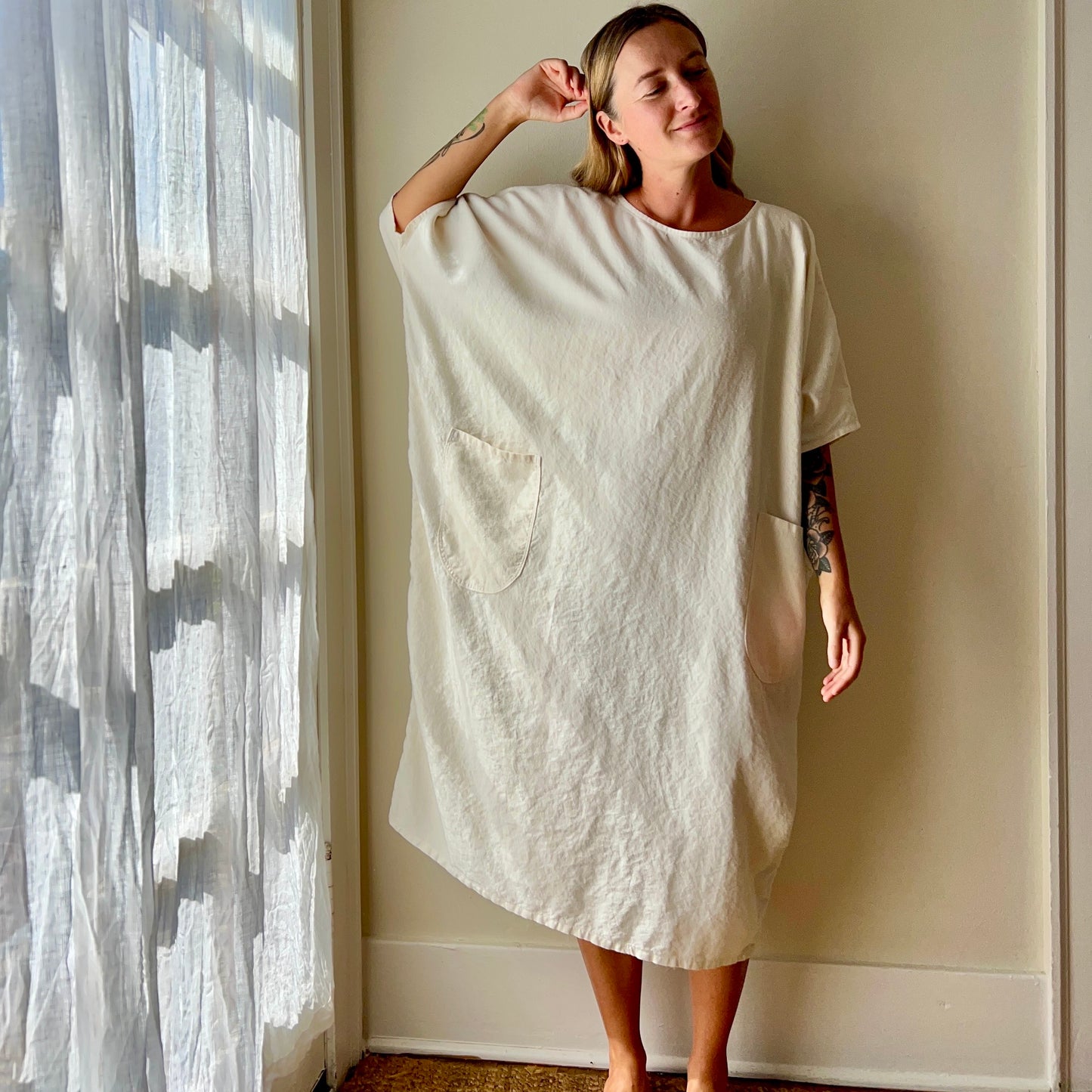 Jade Kaftan in Organic Hemp